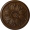 Ekena Millwork Kaya Ceiling Medallion (Fits Canopies up to 5 1/4"), 23 5/8"OD x 1 1/2"P, Root Beer Crackle CM23KARBC - alternate 1